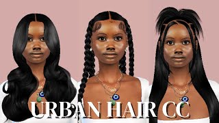 2024 SIMS 4 URBAN HAIR CC [upl. by Rior]