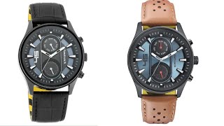 Fastrack Fastfit Collection Analog With Day And Date Function Leather Strap Watch For Guys [upl. by Calendre]