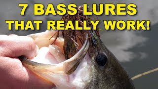 7 Best Bass Lures That Work Year Round  Bass Fishing [upl. by Daron]