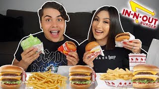 MASSIVE IN N OUT MUKBANG eating show [upl. by Teresa]