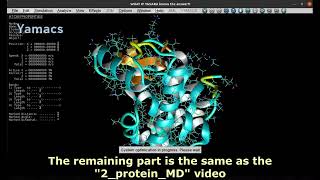 3 protein ligand complex MD Yamacs tutorial [upl. by Estas]