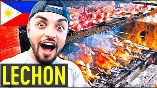 I Tried the Best Street Food In Philippines Lechon Mukbang 🇵🇭 [upl. by Shifra]