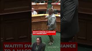 Royal Rebellion New Zealand MP Defies Colonial Practises With Maori Oath And Haka shorts  N18S [upl. by Evvie]