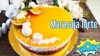 Solero Torte Rezept schnelle und einfache MARACUJA Torte OHNE Sahne [upl. by Lozar439]