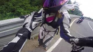 Motorcycle slip crash  Viral Video UK [upl. by Yrocej]