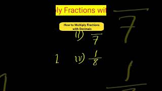 How to Multiply Fractions with Decimals 5th Grade Math [upl. by Annocahs]