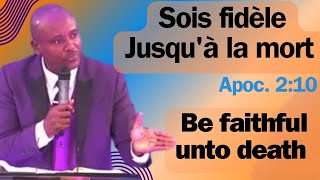 SOIS FIDELE JUSQUA LA MORT [upl. by Schuman]