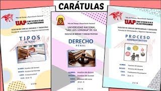 CARÁTULAS EN WORD 4 Diseños  TUTORIAL fácil paso a paso  Shirlhy [upl. by Jonna207]