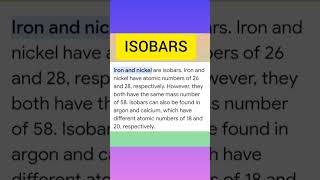 ISOBARS  Science [upl. by Silloc]