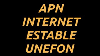 Apn Internet Estable Unefon Ilimitado 20  2024 [upl. by Dibbrun]