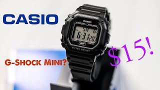 Casio Illuminator F108WH ReviewThe 15 GShock Look Alike [upl. by Terzas]