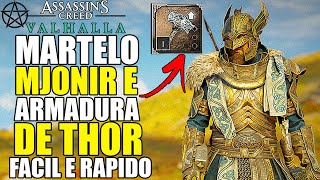 GUIA COMPLETO MJONIR E ARMADURA DE THOR COMO PEGAR  ASSASSINS CREED VALHALLA [upl. by Carl]