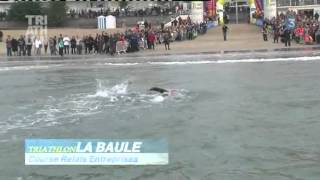 Triathlon Audencia La Baule Natation Relais Entreprises [upl. by Krueger]