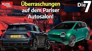 RetroModelle ElektroSportler und SUV 7 Neuheiten vom Pariser Autosalon  auto motor und sport [upl. by Ettessil]