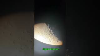 The Moon through a telescope shorts space universe [upl. by Theran]