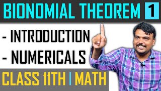 XI  MATH  BIONOMIAL THEOREM  1  TAMIL  SATHISH SIR [upl. by Llejk]