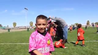 DEIONS EXCITING SOCCER GAME Little Strikers vs Real Madrid [upl. by Nobie]