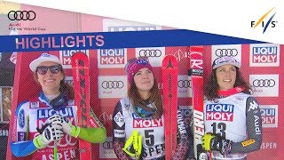 Highlights  Race and title for Weirather in Aspen  FIS Alpine [upl. by Starinsky]