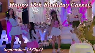 Happy 18th Birthday Cassey Special Dance Number [upl. by Tekcirk907]