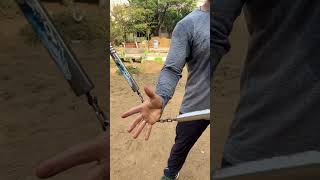 Nunchaku  Back to back wrist roll  Slow motion shorts stickmansilambam nunchaku karate [upl. by Seyler]