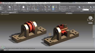 Mechanical modeling tutorial in AutoCAD  Assemble parts [upl. by Eahsed719]