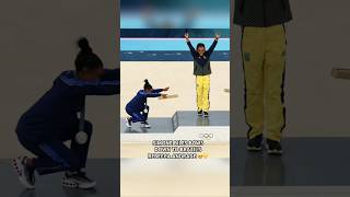 Simone Biles amp Jordan Chiles BOW DOWN To Brazil’s Rebecca Andrade 🥹🏆 parisolympics2024 [upl. by Oirifrop]