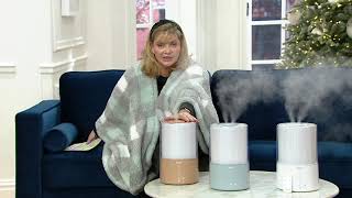 HoMedics TotalComfort Cool Mist Ultrasonic Humidifier on QVC [upl. by Aisor994]