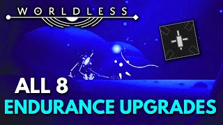 Worldless  All 8 Endurance Upgrades Locations Guide  Armored TrophyAchievement [upl. by Ahsaf]