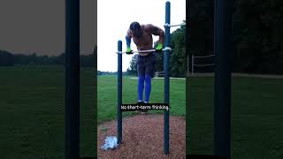 5 Sets Of 10 Bar Dips With Pull Ups  Yard Out   dips pullups fitover40 backworkout dadbod [upl. by Iaj]