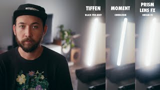 Cinematic Lens Filters Compared  Tiffen Black ProMist Moment CineBloom amp Prism Lens Dream FX [upl. by Pris]