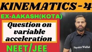 KINEMATICS 4 Questions on variable acceleration using diffrenentiation and integration [upl. by Nawram]