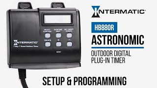 How to Program the Intermatic HB880R Outdoor Plugin Timer [upl. by Meagan775]