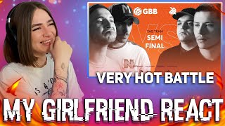 My GIRLFRIEND React  UNITEAM vs KOTCHA  Grand Beatbox Battle 2019 [upl. by Means]