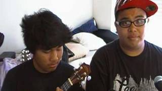 Isnt she lovely Ukelele cover OTS with Jerome and Wes [upl. by Shrier]