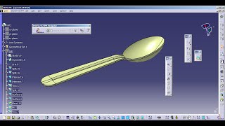 Catia v5 surface design of spoon [upl. by Westfall]