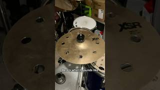 Drilling holes in my cymbals with Cyris drums cymbals diy [upl. by Serles]