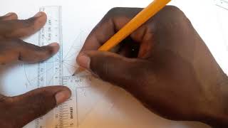 How to Draw an Ellipse by concentric circle and rectangle method using a compass and ruler [upl. by Aihtnamas445]