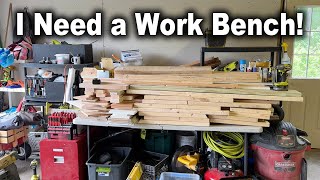 Building a Garage Workbench with Storage Out Of Scrap Wood [upl. by Birch358]