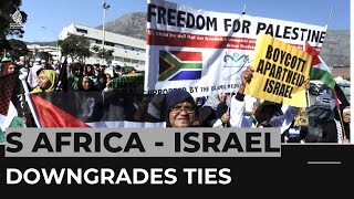 South Africa downgrades diplomatic ties with ‘apartheid Israel’ [upl. by Nottage260]