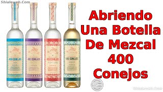 Mezcal 400 Conejos Abriendo la botella con sal de gusano de maguey limon citricos licor [upl. by Say]