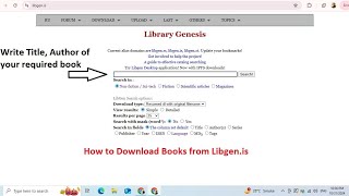 How to download books from LibGenis [upl. by Marlena143]