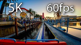 Incredicoaster front seat onride 5K POV 60fps Disney California Adventure Park [upl. by Ayn]