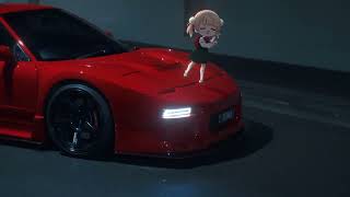 Anime girl dancing infront of car [upl. by Joshi]