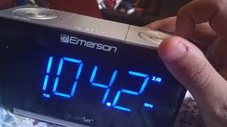 Emerson alarm clock Model CKS1507 [upl. by Nnahaid]