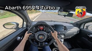 2023 Abarth 695 Competizione 178 hp  On the German Autobahn [upl. by Hera]