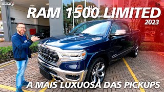 NOVA RAM 1500 LIMITED 2023  Luxo e Desempenho Em Uma Pickup [upl. by Corsiglia912]