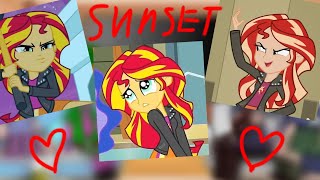 Equestria girls react to sunset  film 1  gacha mlp [upl. by Johst]