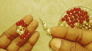 How to make Necklace  Necklace Making Tutorial  Pearl Jewellery Making  myhomecrafts [upl. by Norod]