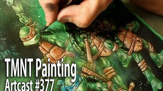 Painting The Teenage Mutant Ninja Turtles  Painting Tutorial [upl. by Hannaoj]