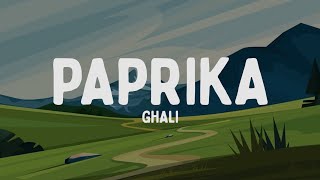 Ghali  Paprika TestoLyrics [upl. by Adhern225]